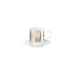Espresso Cup with Saucer - Muga Stripes
