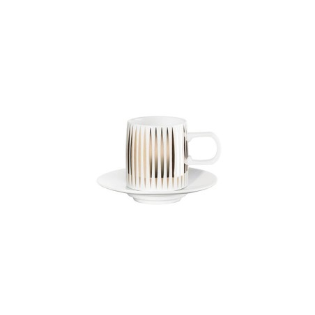 Espresso Cup with Saucer - Muga Stripes