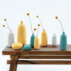 Florero Ø6cm Blanco - Nova