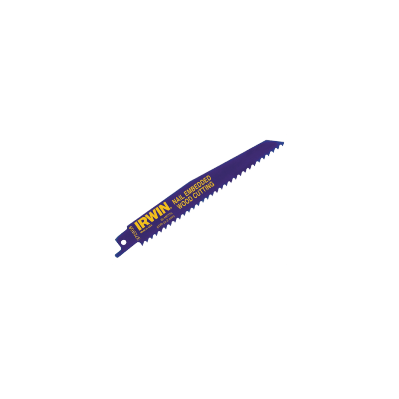 IRWIN Nail-Embedded Bi-Metal Reciprocating Blade 956R 9'/225 mm 6 TPI (25un.)