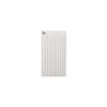 Vase 11,5cm with Grooves White - Quadro