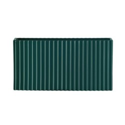 Vase 29,5Cm with Grooves Petrol - Quadro
