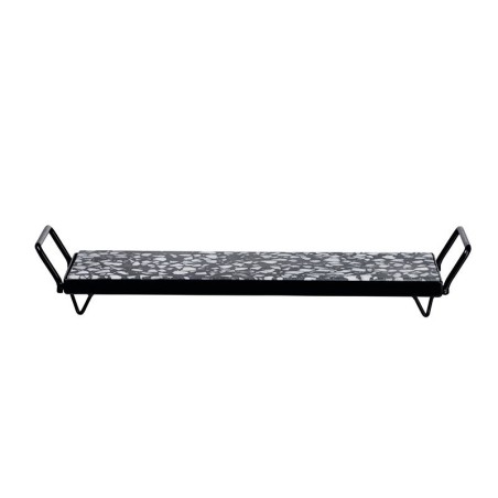 Tabuleiro com Estrutura de Metal 30x9cm - Terrazzo