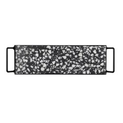 Tabuleiro com Estrutura de Metal 30x9cm - Terrazzo