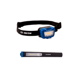 2PC LANTERNA DE CABEÇA + LANTERNA LED