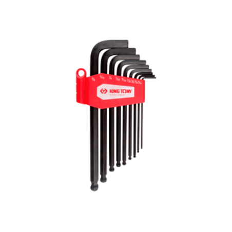 KING TONY Long Arm Ball Point Hex Key Set 9 (un.)