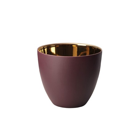 Lantern Blackberry and Gold Shiny Ø9cm – Saisons