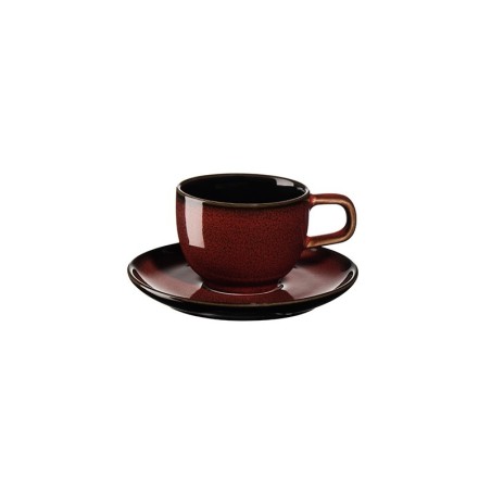 Espresso Cup with Saucer Rusty Red - Kolibri