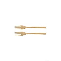 Conjunto de 2 Garfos - Wood Natural