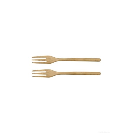 Conjunto de 2 Garfos - Wood Natural
