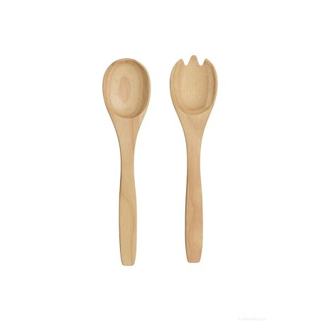 Talheres de Servir Salada 30cm – Wood Natural