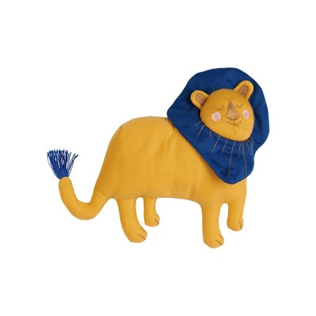 Toy Lion Leo Yellow and Blue - Kids
