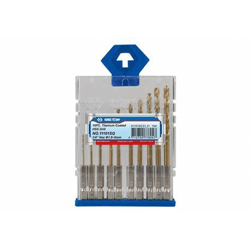 KING TONY Titanium Coated HSS Drill Bit Set KING TONY Titanium Coated HSS Drill Bit Set