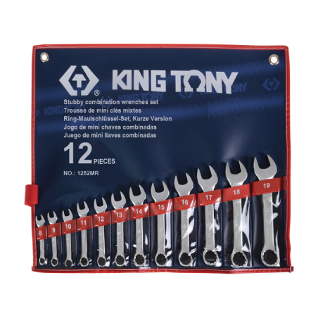 Jogo de Chaves Métricas Curtas Mistas 12 Peças KING TONY