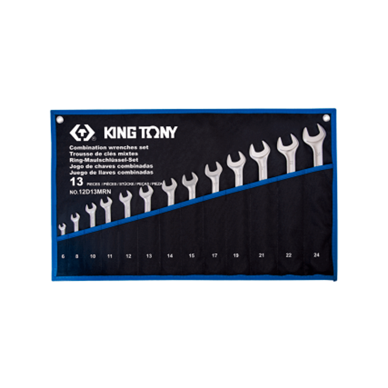 Conjunto de Chave Combinada com 13 Peças KING TONY Conjunto de Chave Combinada com 13 Peças KING TONY