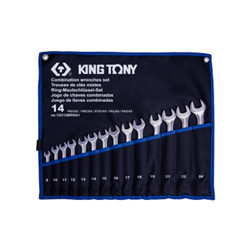Conjunto de Chave Combinada com 15 Peças KING TONY Conjunto de Chave Combinada com 15 Peças KING TONY