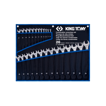 KING TONY 26 PC. Combination Wrench Set