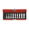 Caja de Vasos Largos en Pulgadas 1/4' 10 (un.) 2510SR KING TONY