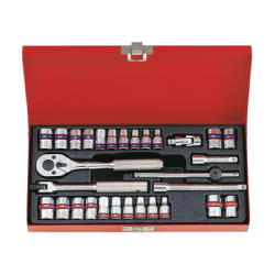KING TONY 1/4' Socket Set 30 (un.) 2530CR