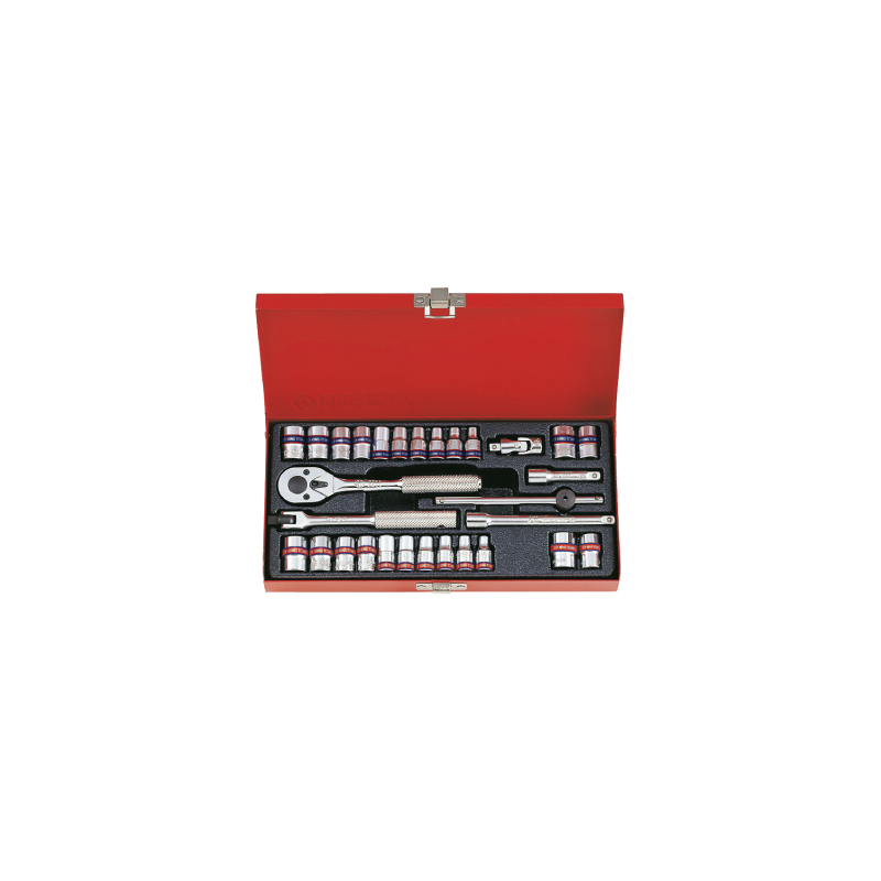 KING TONY 1/4' Socket Set 30 (un.) 2530CR