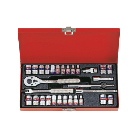 KING TONY 1/4' Socket Set 30 (un.) 2530CR