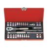 KING TONY 1/4' Socket Set 30 (un.) 2530CR