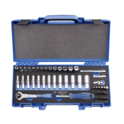 KING TONY 1/4' Socket Set Metric Size 48 (un.) 2548MRV