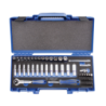 KING TONY 1/4' Socket Set Metric Size 48 (un.) 2548MRV