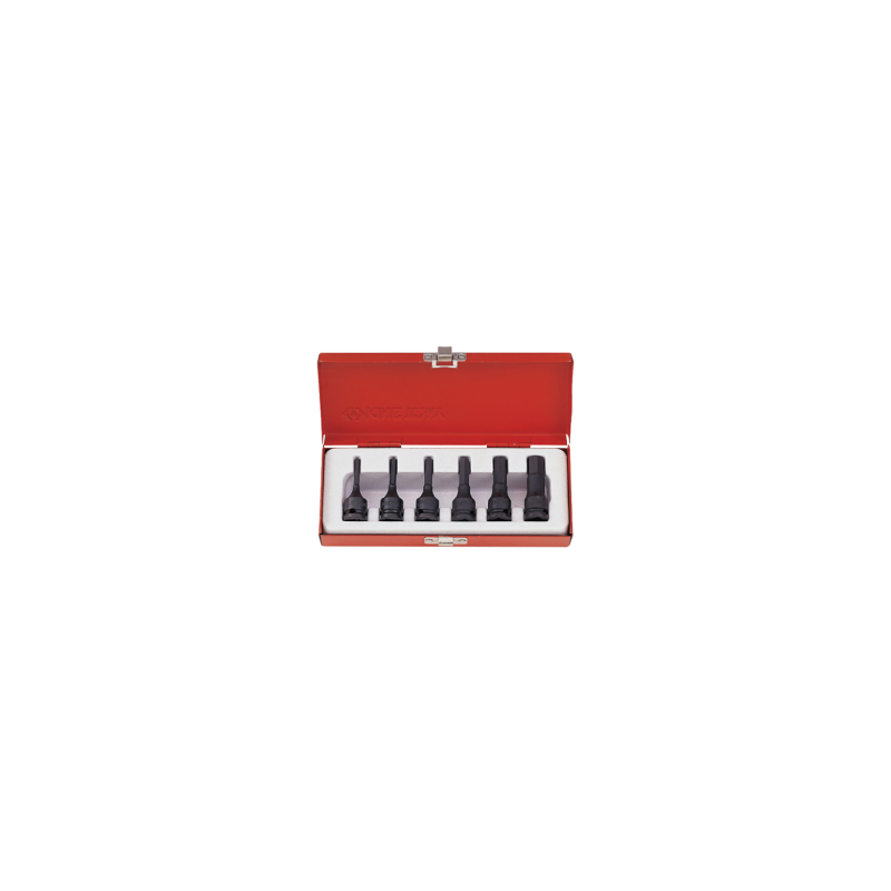 KING TONY 3/8' Impact Bit Socket Set for Hexagon Head Screw 6 (un.) KING TONY 3/8' Impact Bit Socket Set for Hexagon Head Screw 6 (un.)