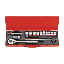 14PC 1/2" SOCKET SET SAE 12PT CHROME