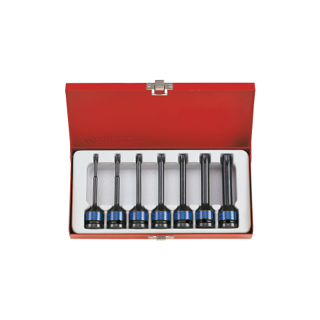 KING TONY 1/2” Impact Long TORX® Socket Set 7 Pieces