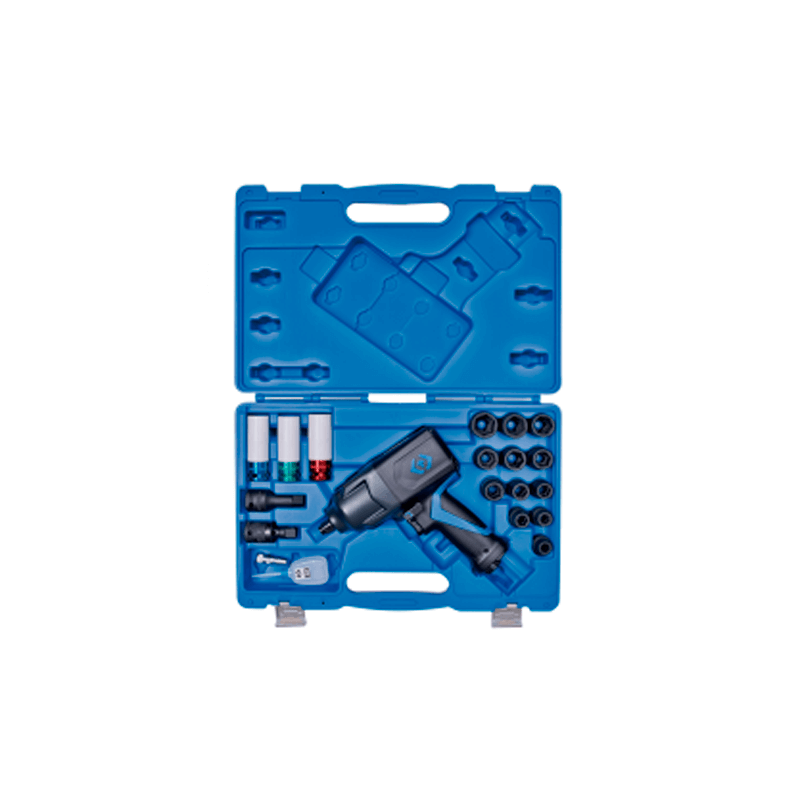 KING TONY 19 PC. 1/2' DR. Composite Impact Wrench & Socket Set KING TONY 19 PC. 1/2' DR. Composite Impact Wrench & Socket Set
