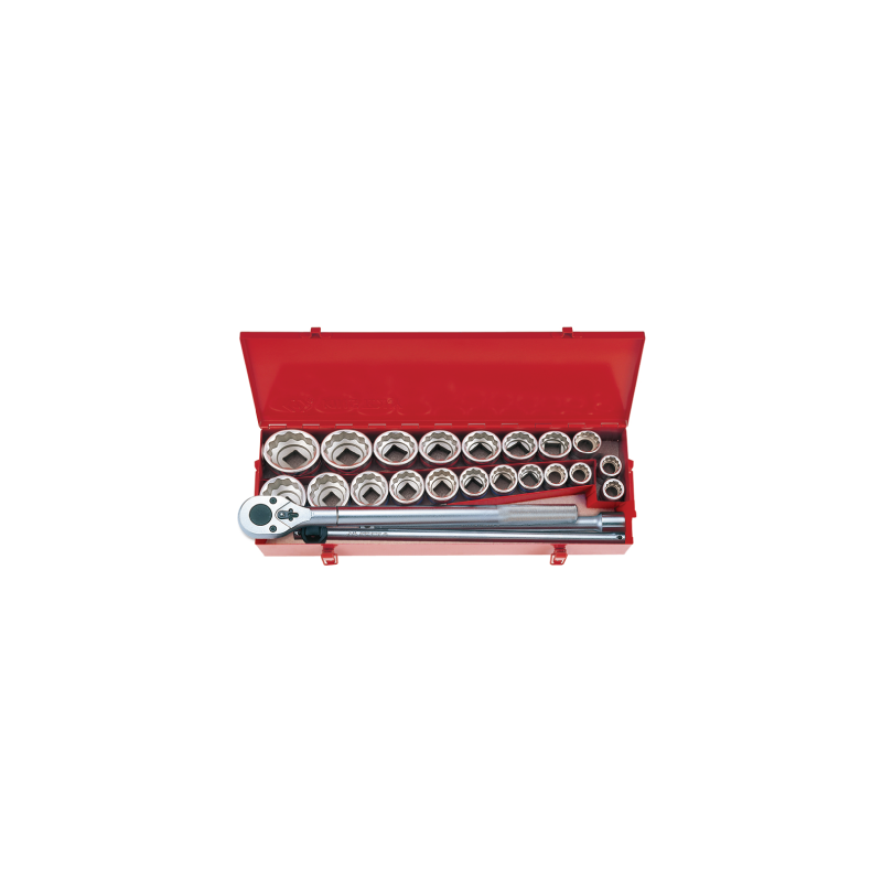 KING TONY 3/4' Socket Set with Accessories 24 (un.) 6224CR KING TONY 3/4' Socket Set with Accessories 24 (un.) 6224CR
