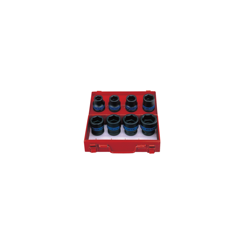 KING TONY 3/4' Impact Socket Set - Metric Size 8 (un.) 6408MP10
