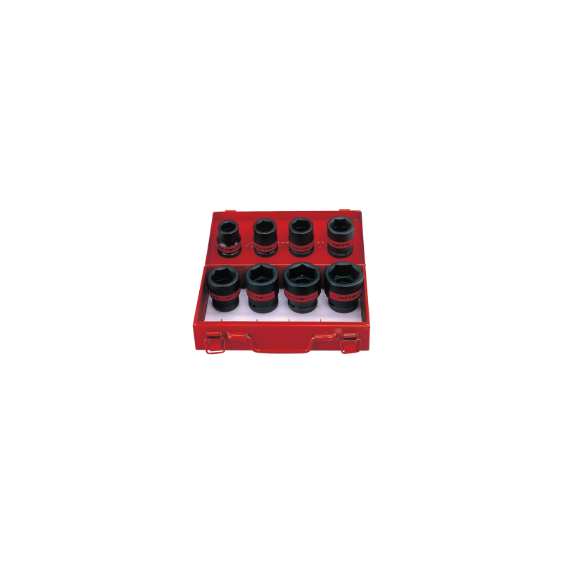 KING TONY 3/4' Impact Socket Set - Inch Size 8 (un.) 6408SP10 KING TONY 3/4' Impact Socket Set - Inch Size 8 (un.) 6408SP10