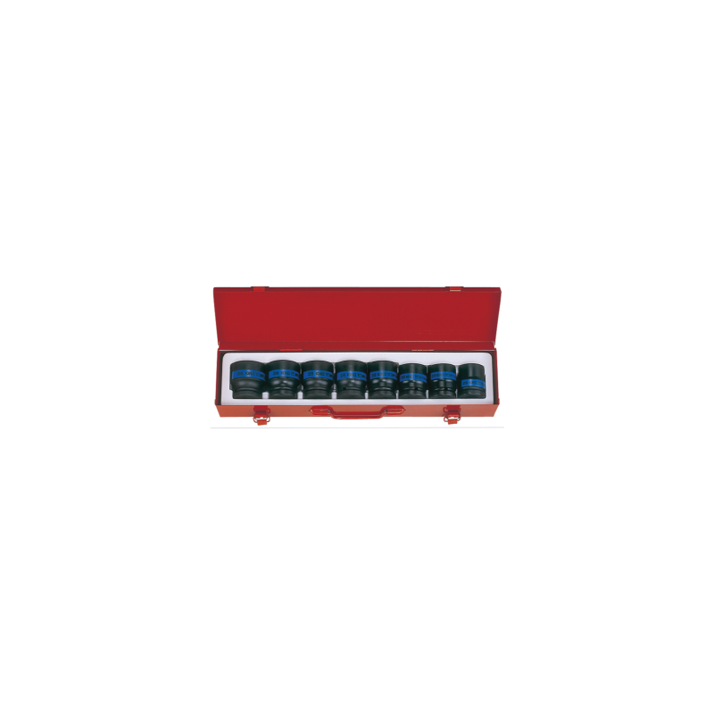 KING TONY 3/4' Impact Socket Set - Metric Size 8 (un.) 6409MP KING TONY 3/4' Impact Socket Set - Metric Size 8 (un.) 6409MP