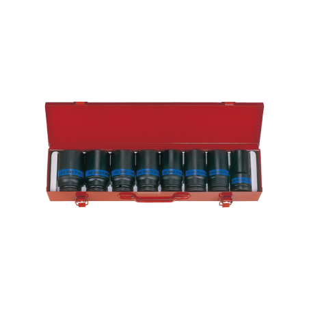 Caja de Vasos de impacto 3/4' Métricos 6410MP KING TONY