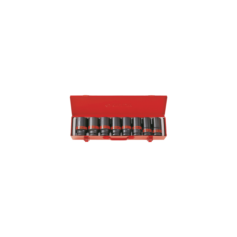 KING TONY 3/4' Impact Socket Set - Inch Size 8 (un.) 6410SP