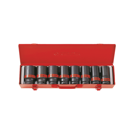 KING TONY 3/4' Impact Socket Set - Inch Size 8 (un.) 6410SP