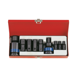 KING TONY 3/8' 6 Points Impact Bit Socket Set 11 (un.)