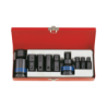 KING TONY 3/8' 6 Points Impact Bit Socket Set 11 (un.)