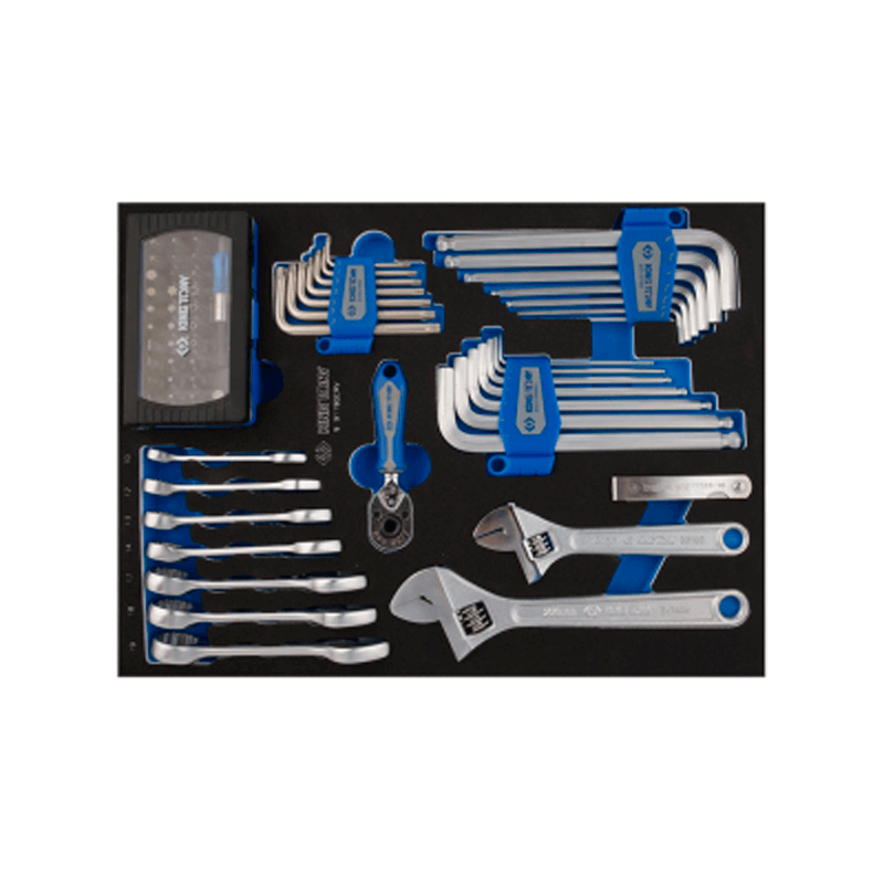 KING TONY 90 Piece Car Key, Hexagon Socket Key Set and Drill (EVA Foam) KING TONY 90 Piece Car Key, Hexagon Socket Key Set and Drill (EVA Foam)