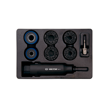 KING TONY 8-Piece Screw and Socket Cleaning Tools Set