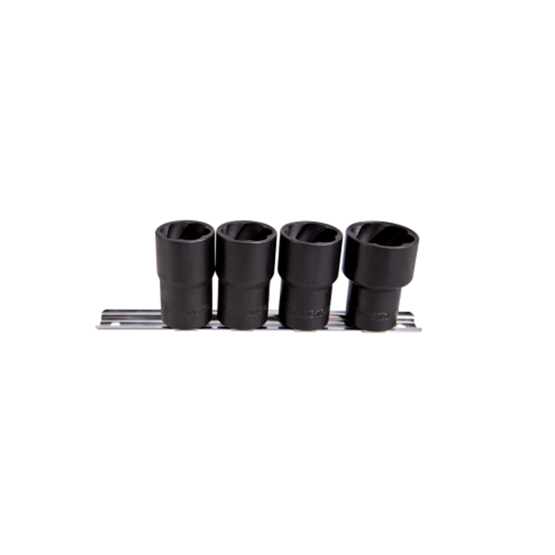 KING TONY 4-Unit Socket Set for Removing Damaged Nuts KING TONY 4-Unit Socket Set for Removing Damaged Nuts