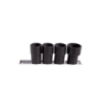 KING TONY 4-Unit Socket Set for Removing Damaged Nuts