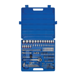 KING TONY 1/4” & 1/2” DR. Combination Socket Set 83 Pieces