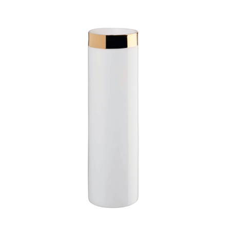 JARRA COM REBORDO DOURADO 20 CM ALT