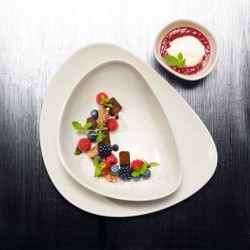 Plato Oval 40Cm - Cuba Crema