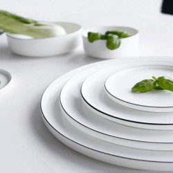 Plato Para Pasta Ø22Cm - Ligne Noire