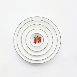 Plato Para Postres Pequeño Ø14,5Cm - Ligne Noire